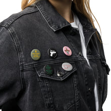 Load image into Gallery viewer, Set of 5 Biker-Beatdown themed pin buttons!!