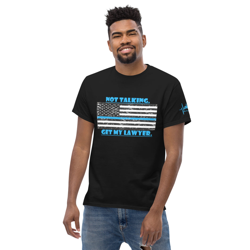 Blue Line Series, Get My Lawyer! BikerBeatdown Unisex classic tee