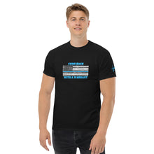 Load image into Gallery viewer, Blue Line Series, Come back with a warrant! BikerBeatdown Unisex classic tee Unisex classic tee