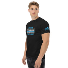 Load image into Gallery viewer, Blue Line Series, Come back with a warrant! BikerBeatdown Unisex classic tee Unisex classic tee