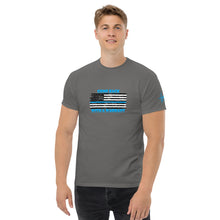 Load image into Gallery viewer, Blue Line Series, Come back with a warrant! BikerBeatdown Unisex classic tee Unisex classic tee