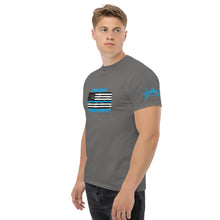 Load image into Gallery viewer, Blue Line Series, Come back with a warrant! BikerBeatdown Unisex classic tee Unisex classic tee