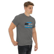 Load image into Gallery viewer, Blue Line Series, Come back with a warrant! BikerBeatdown Unisex classic tee Unisex classic tee