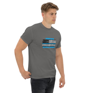 Blue Line Series, Come back with a warrant! BikerBeatdown Unisex classic tee Unisex classic tee