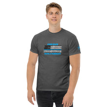 Load image into Gallery viewer, Blue Line Series, Come back with a warrant! BikerBeatdown Unisex classic tee Unisex classic tee