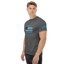 Load image into Gallery viewer, Blue Line Series, Come back with a warrant! BikerBeatdown Unisex classic tee Unisex classic tee