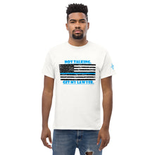 Load image into Gallery viewer, Blue Line Series, Get My Lawyer! BikerBeatdown Unisex classic tee