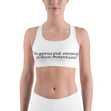 Load image into Gallery viewer, Blunt speaking woman&#39;s Sports bra