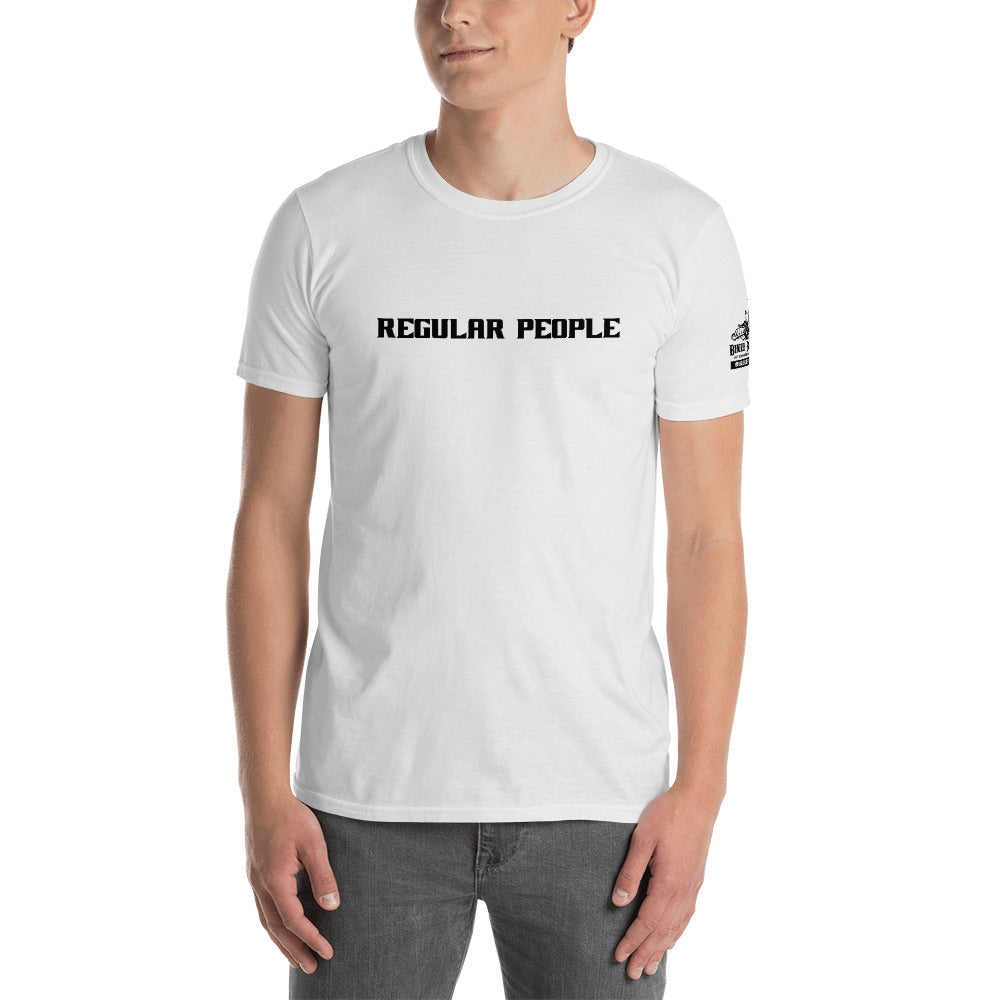 Regular People. Up to 3x in White, Short-Sleeve Unisex T-Shirt