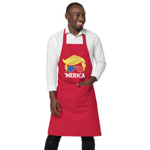 Load image into Gallery viewer, &#39;MERICA Cookout Apron! Organic cotton apron
