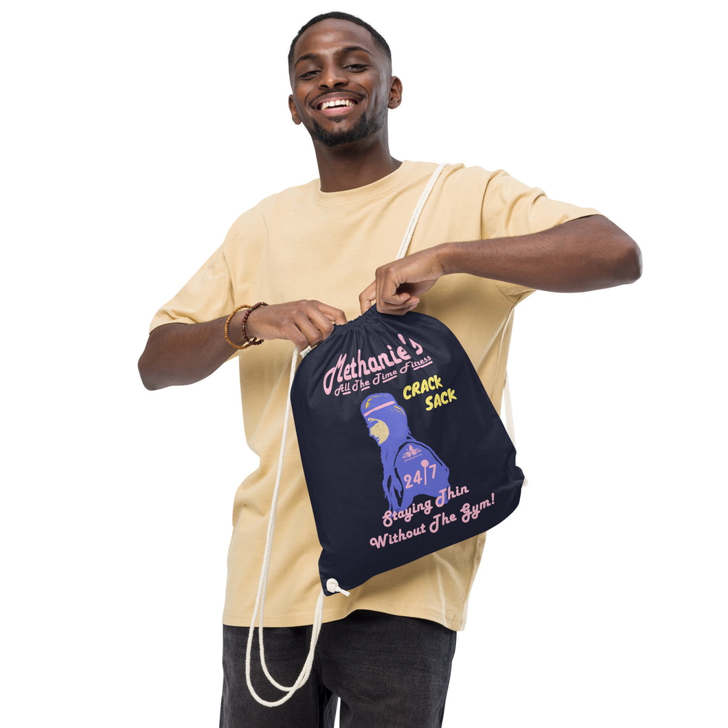 Methanie's Crack Sack! Organic cotton drawstring bag
